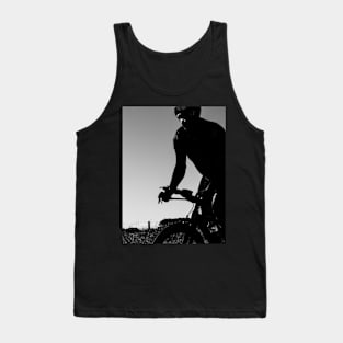 Silhouette cyclist Tank Top